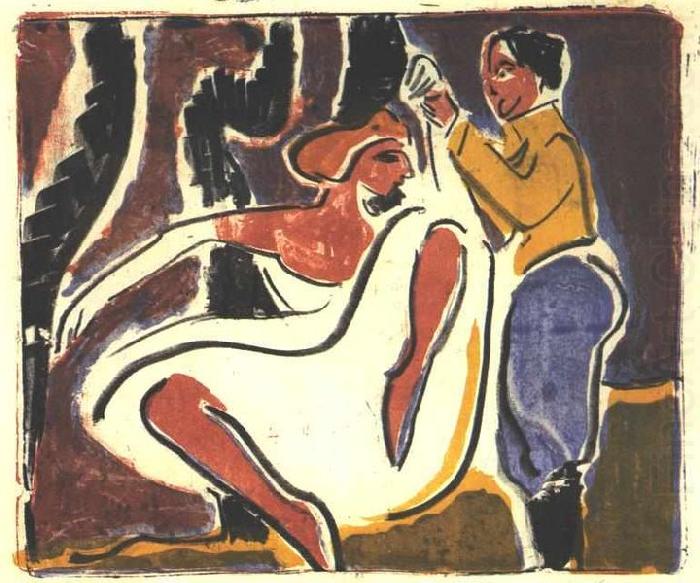 Russian dancer, Ernst Ludwig Kirchner